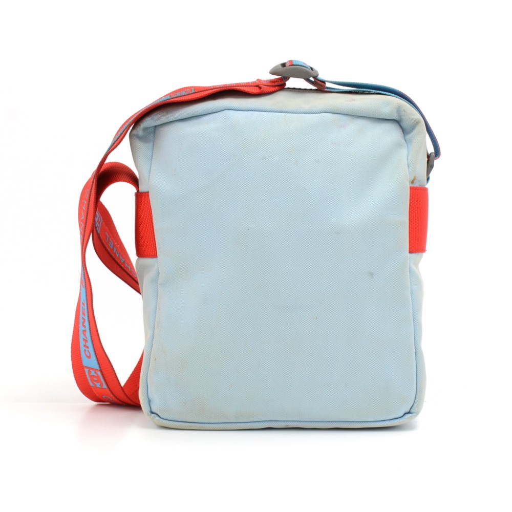 Chanel Chanel Sports Line Tricolor Blue/Orange/Red Small Shoulder Bag