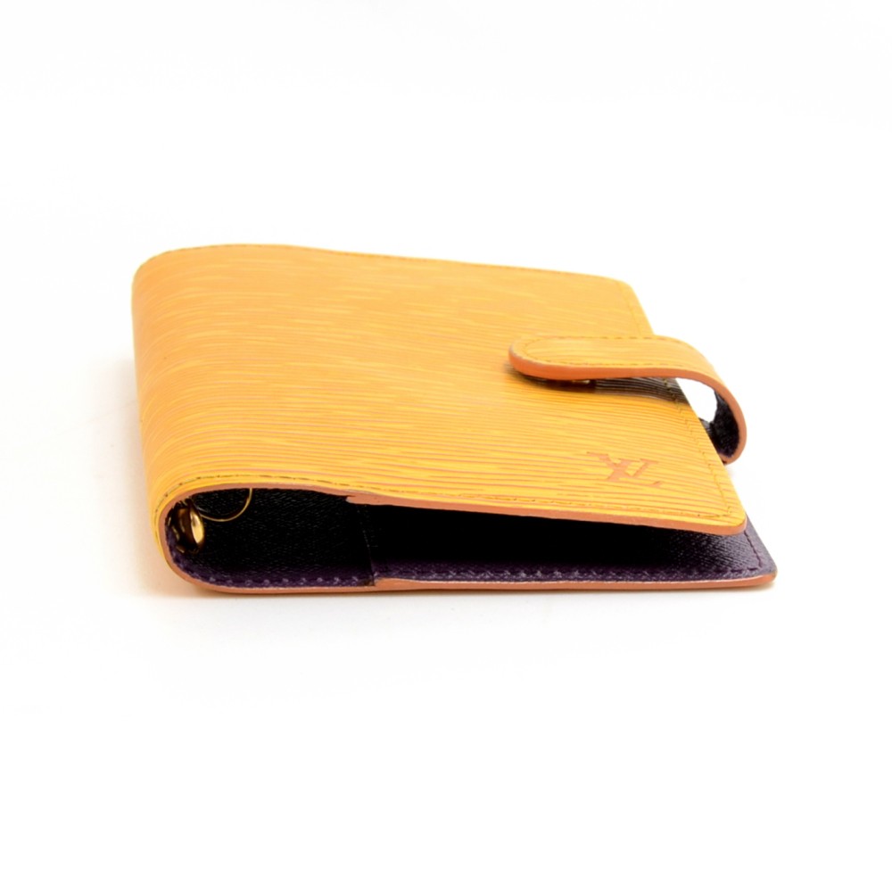 Louis Vuitton Yellow Epi Leather Small Ring Agenda PM ref.344176