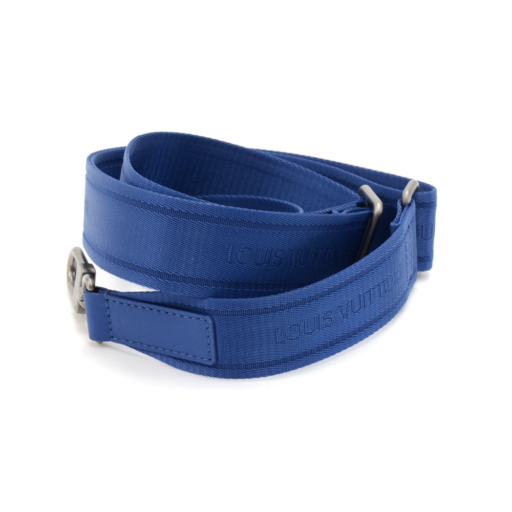 Authentic LOUIS VUITTON Adjustable Shoulder Strap 16mm Epi Blue Leather  #1020577