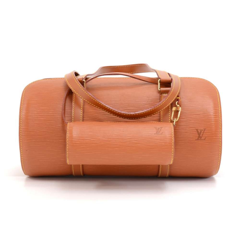 Louis Vuitton Mandarin Epi Leather Soufflot Bag w/ Accessories