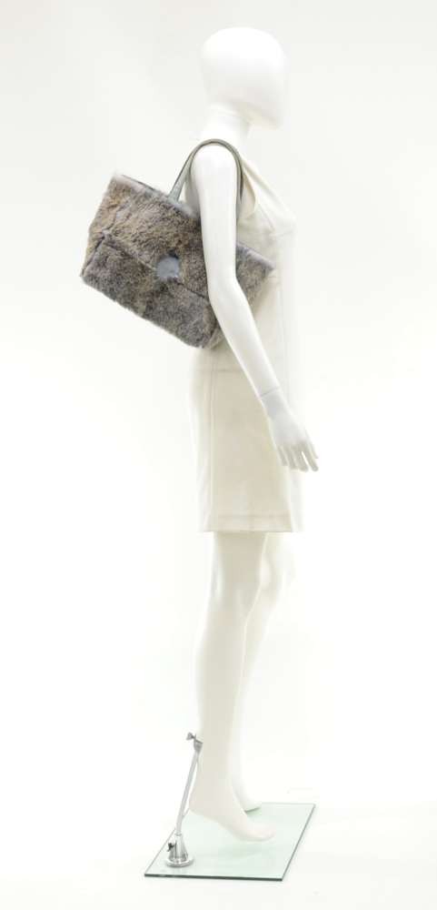 GREY LAPIN FUR AND TECH FABRIC SPORT LINE FLAP SHOULDERBAG, CHANEL, A  Collection of a Lifetime: Chanel Online, Jewellery