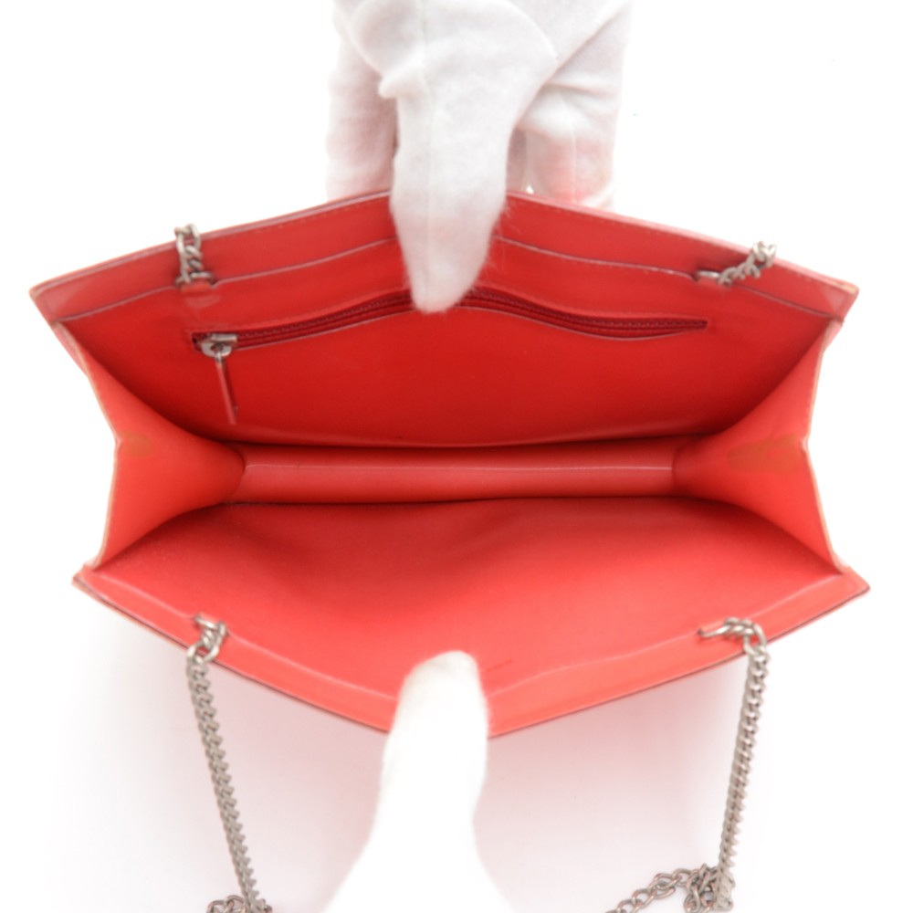 Chanel Chanel Holographic Red Vinyl Chain Shoulder Bag