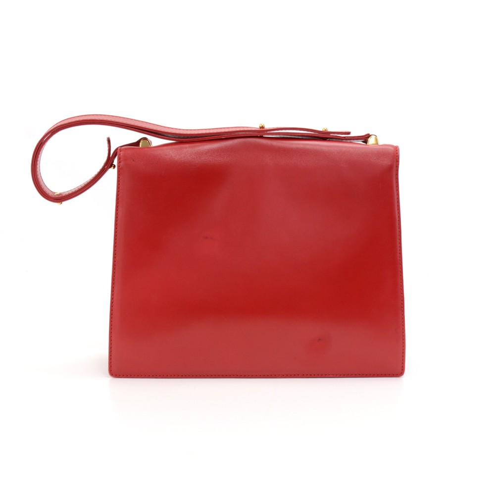 Louis Vuitton Louis Vuitton Opera shoulder bag in red leather - '10s