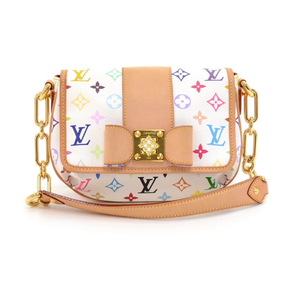 Buy Louis Vuitton Patti Handbag Monogram Multicolor White 3408008
