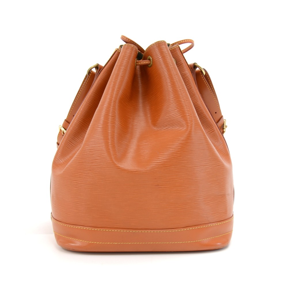 Louis+Vuitton+N%C3%A9oNo%C3%A9+Handbag+MM+Brown+Leather for sale
