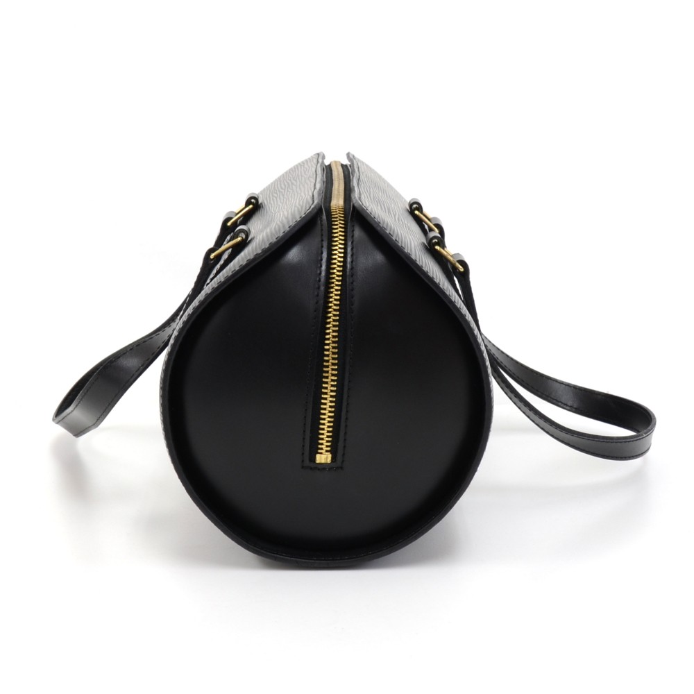 Louis Vuitton 1998 Soufflot Handbag Epi Black M52862 – AMORE Vintage Tokyo