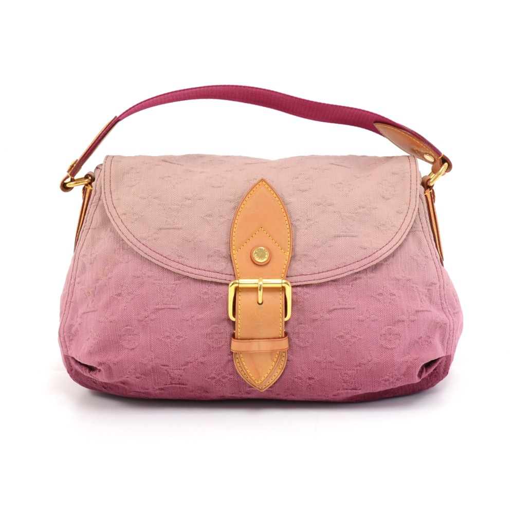 Louis Vuitton Pink Denim Shoulder Bag