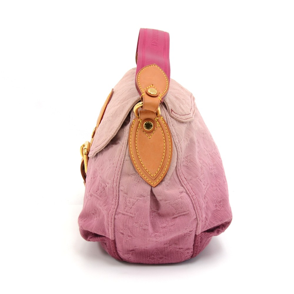 Louis Vuitton Sunbeam Handbag Denim Pink 1863997