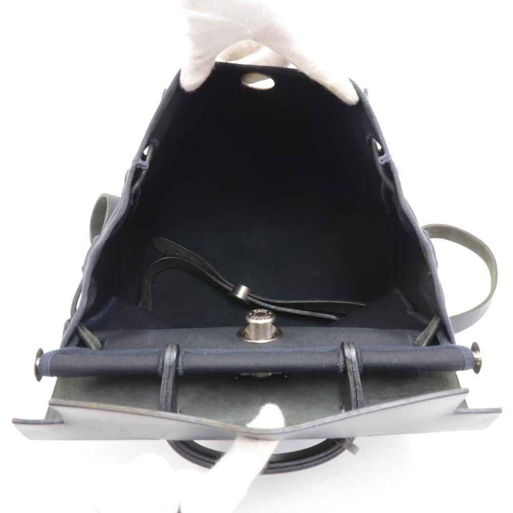 KAZAR monogrammed leather backpack with handbag function HEMERA