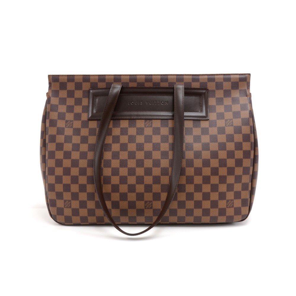 Pre-Owned Louis Vuitton Parioli GM Damier Ebene Brown 