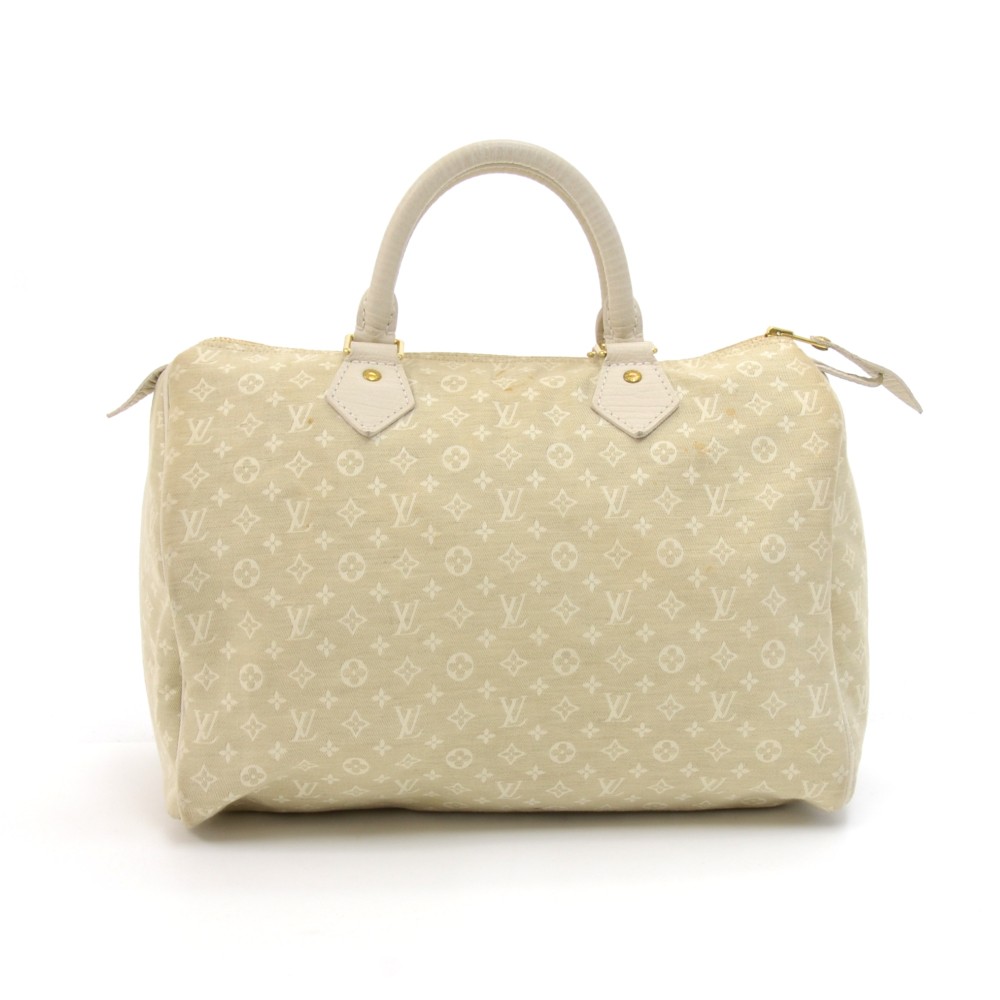 Louis Vuitton Mini Speedy White - 5 For Sale on 1stDibs  lv white bag small,  white mini lv bag, louis vuitton mini white bag