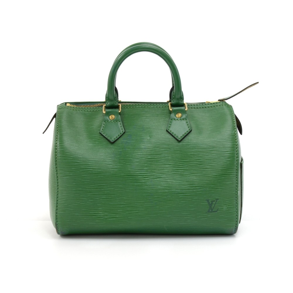 Louis Vuitton handbag Olive green Patent leather ref.157480 - Joli Closet