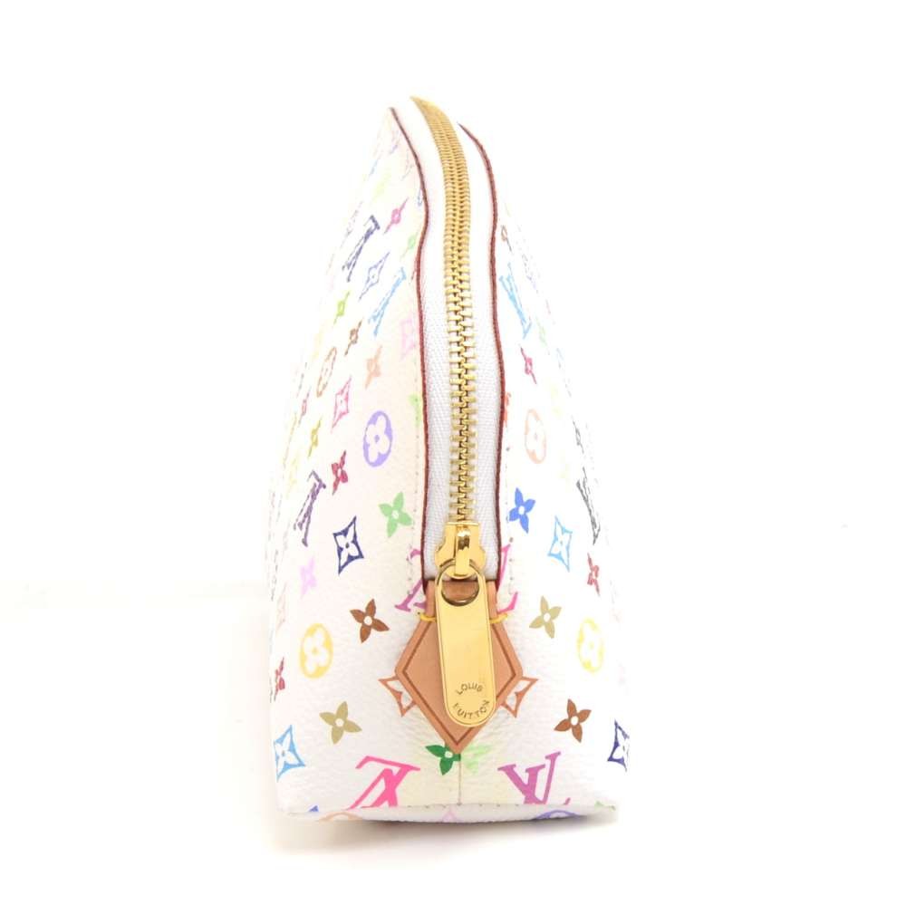 Louis Vuitton Monogram Multicolor Blanc Cosmetic Pouch Demi Ronde Toiletry  19LV7 at 1stDibs  louis vuitton multicolor cosmetic pouch, louis vuitton  makeup bag, louis vuitton make up bag