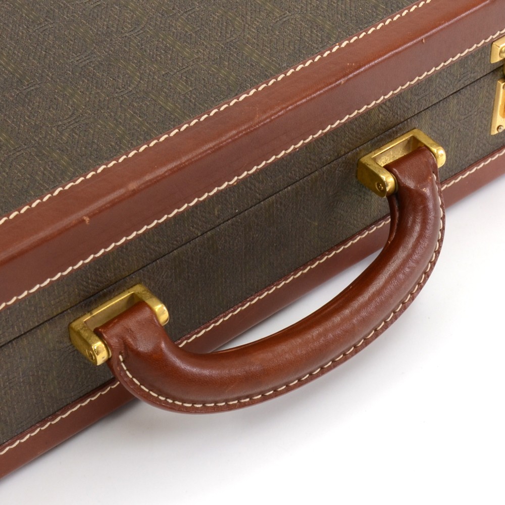 GUCCI: Nylon Monogram Large Briefcase - Brown – GEM Pawnbrokers