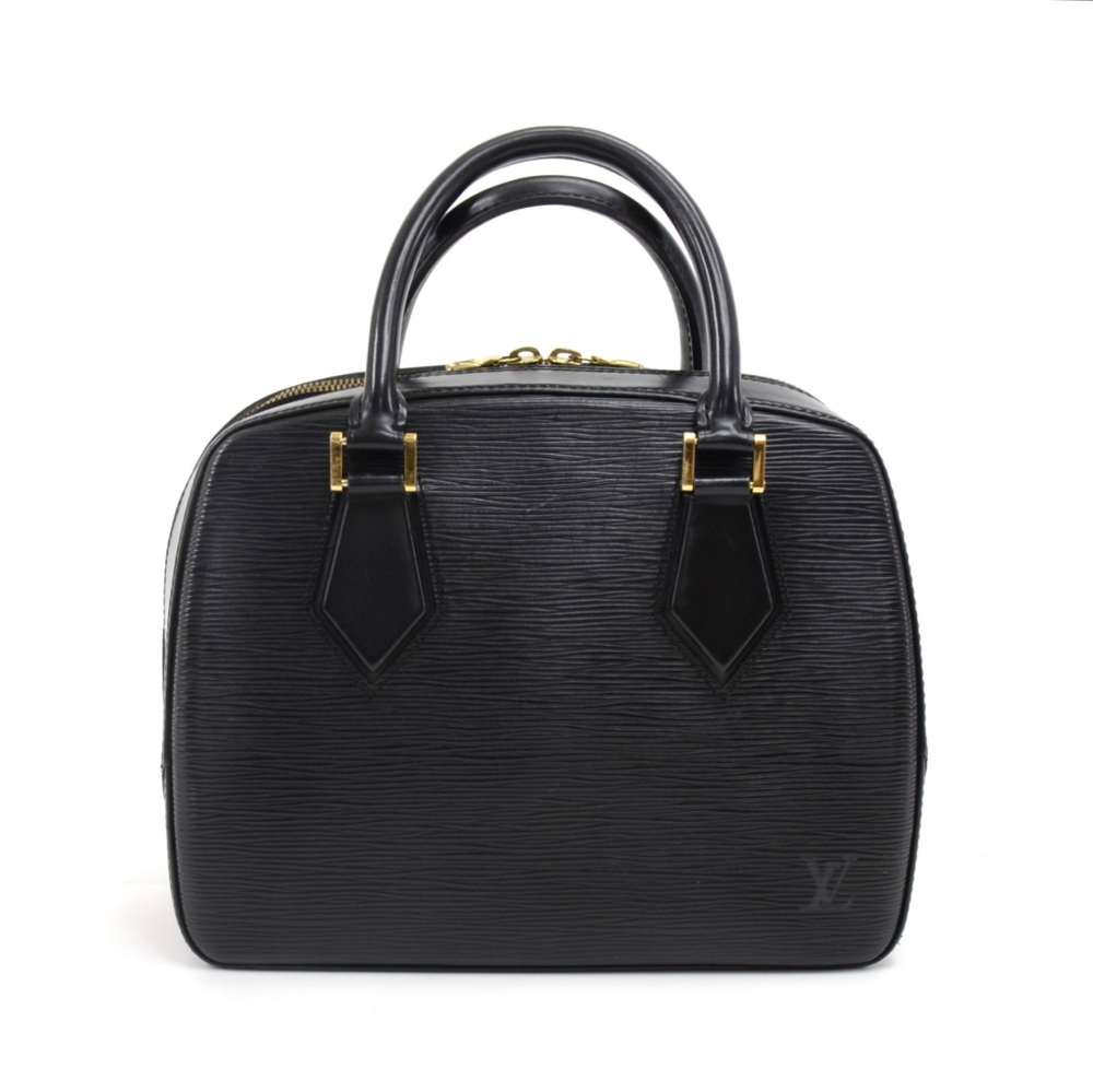 louis vuitton black epi leather handbag