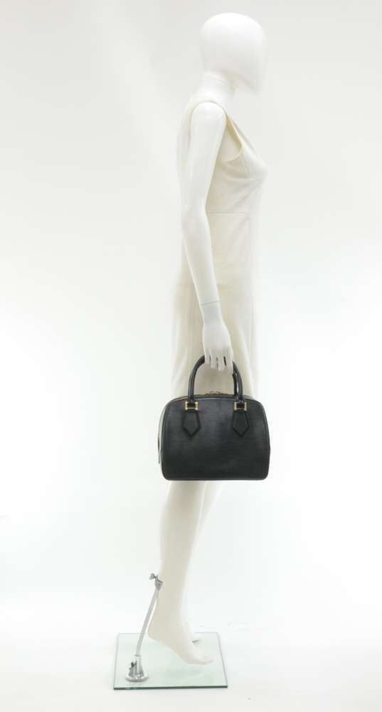 Louis Vuitton Louis Vuitton Sablon Black Epi Leather Hand Bag
