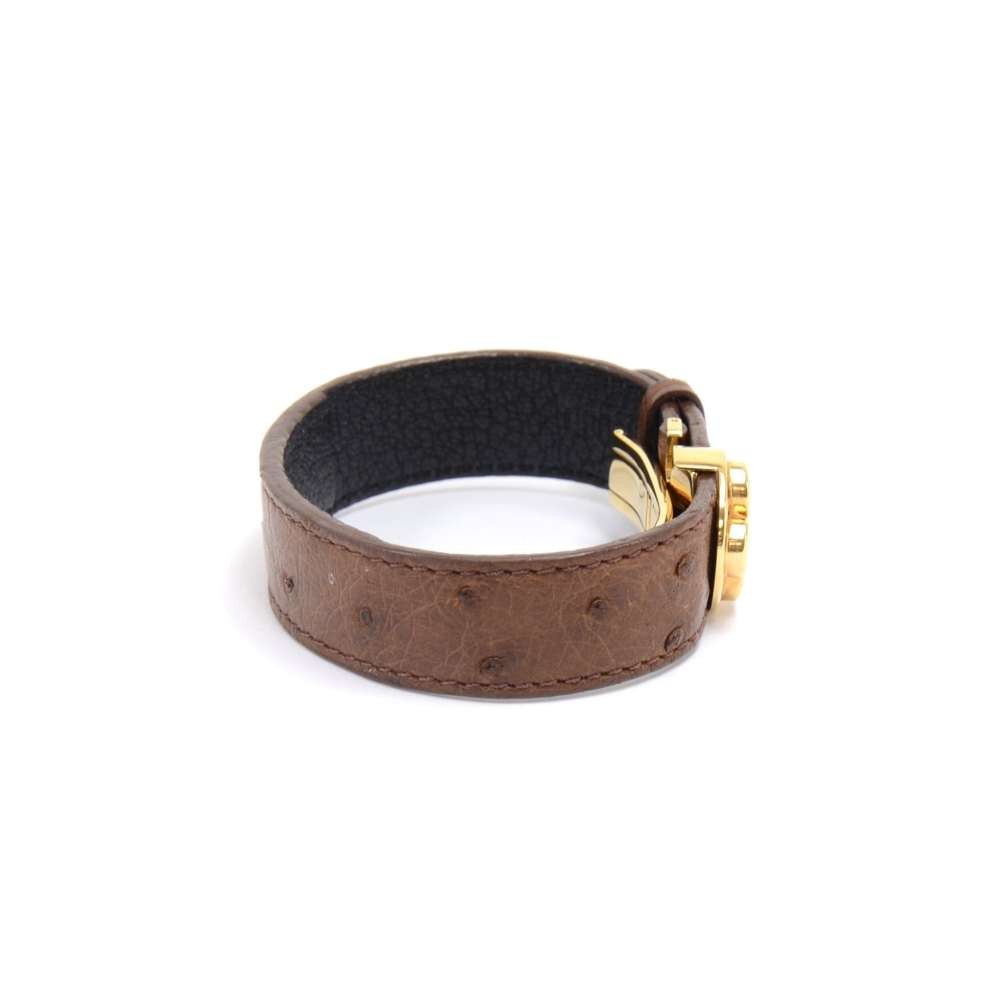 Leather bracelet Louis Vuitton Brown in Leather - 31980459