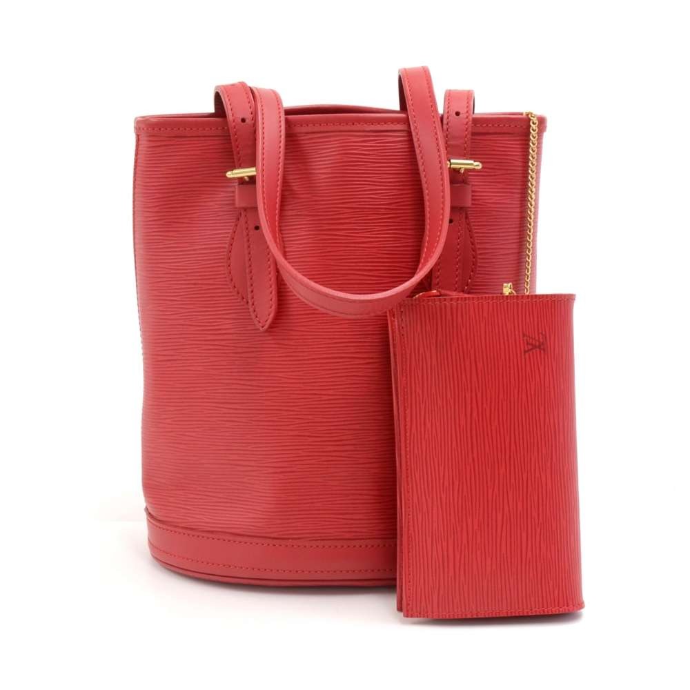 Louis Vuitton Red Epi Leather Petit Bucket, myGemma, JP
