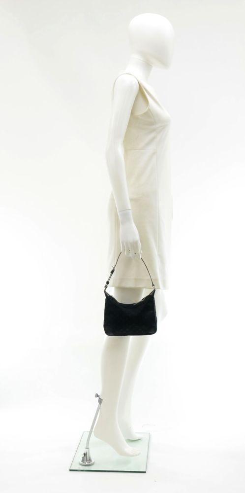 Louis+Vuitton+Boulogne+Shoulder+Bag+Mini+Black+Satin for sale online