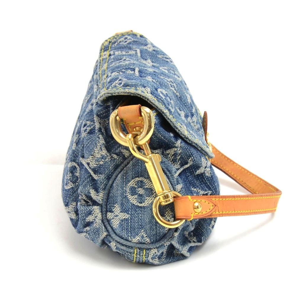 Buy Louis Vuitton Pleaty Handbag Denim Mini Blue 2752401