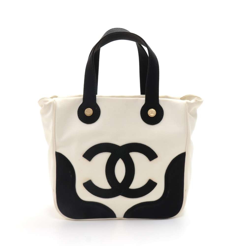 Chanel Chanel Marshmallow Black & White Tote Bag -Limited Edition