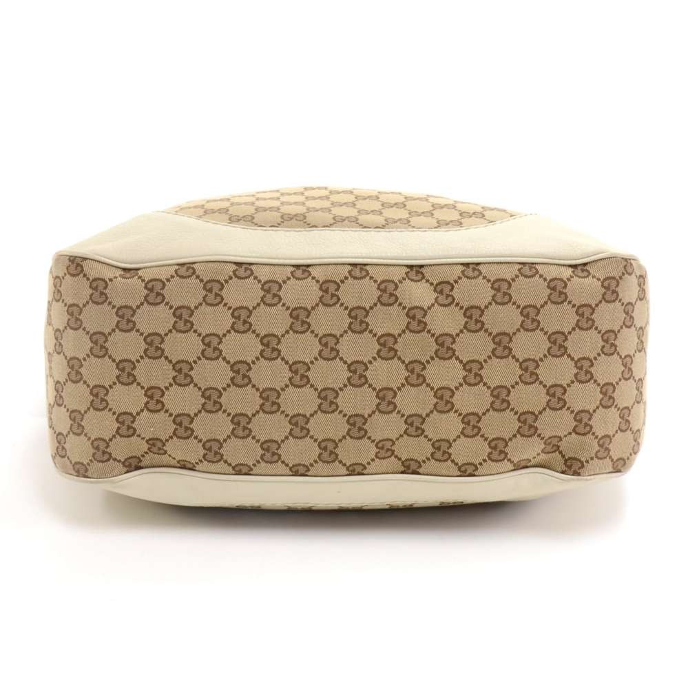 Gucci Beige Monogram Hobo Cloth Handbag – Luxeparel