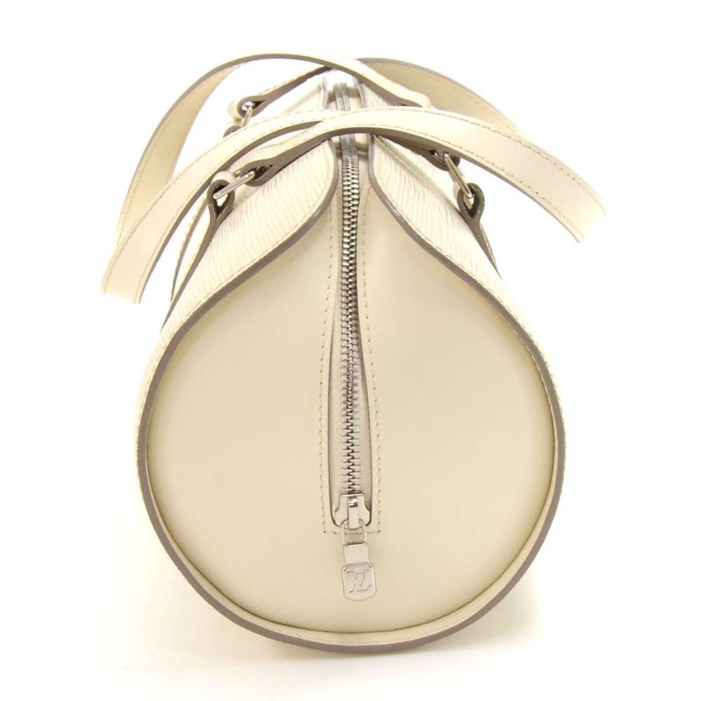 Soufflot leather handbag Louis Vuitton White in Leather - 36092911