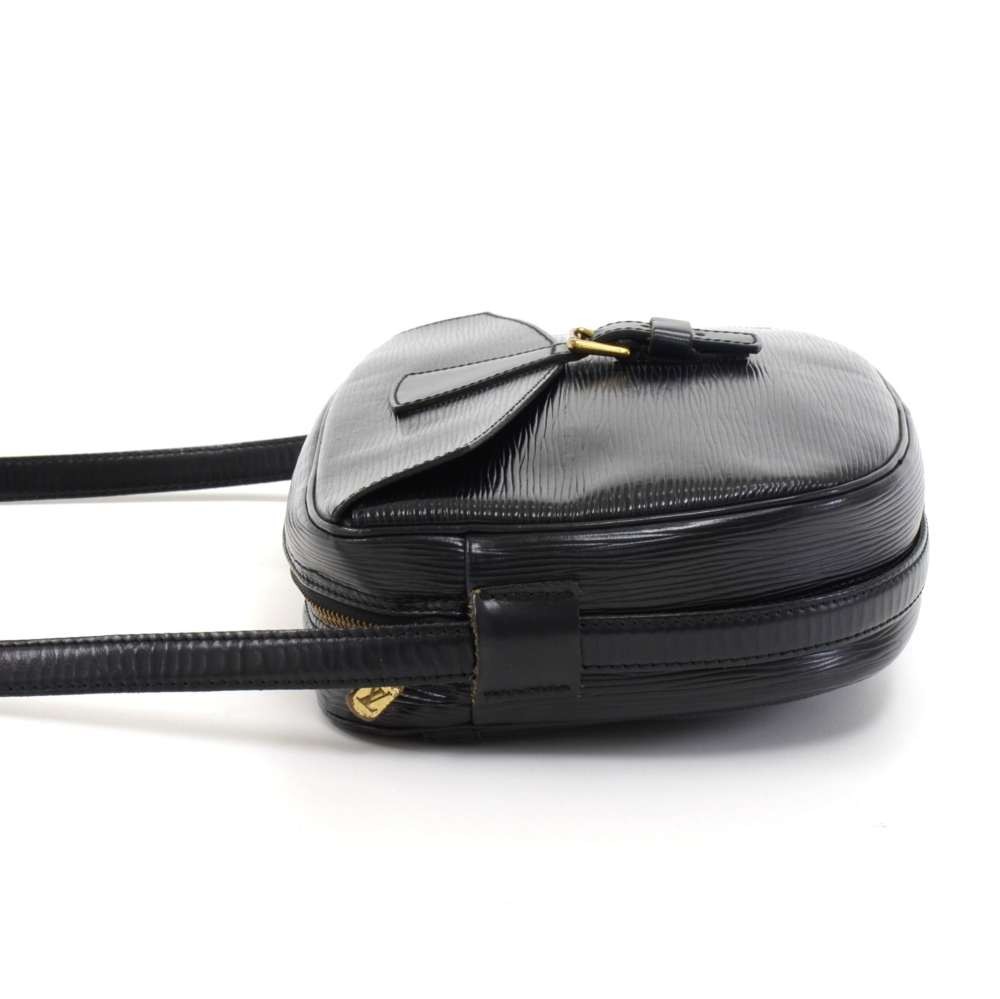 LOUIS VUITTON Epi Leather Black Jeune Fille MM Shoulder Bag TT2096