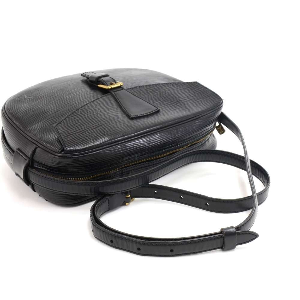 Louis Vuitton Jeune Fille Noir 870270 Black Leather Cross Body Bag