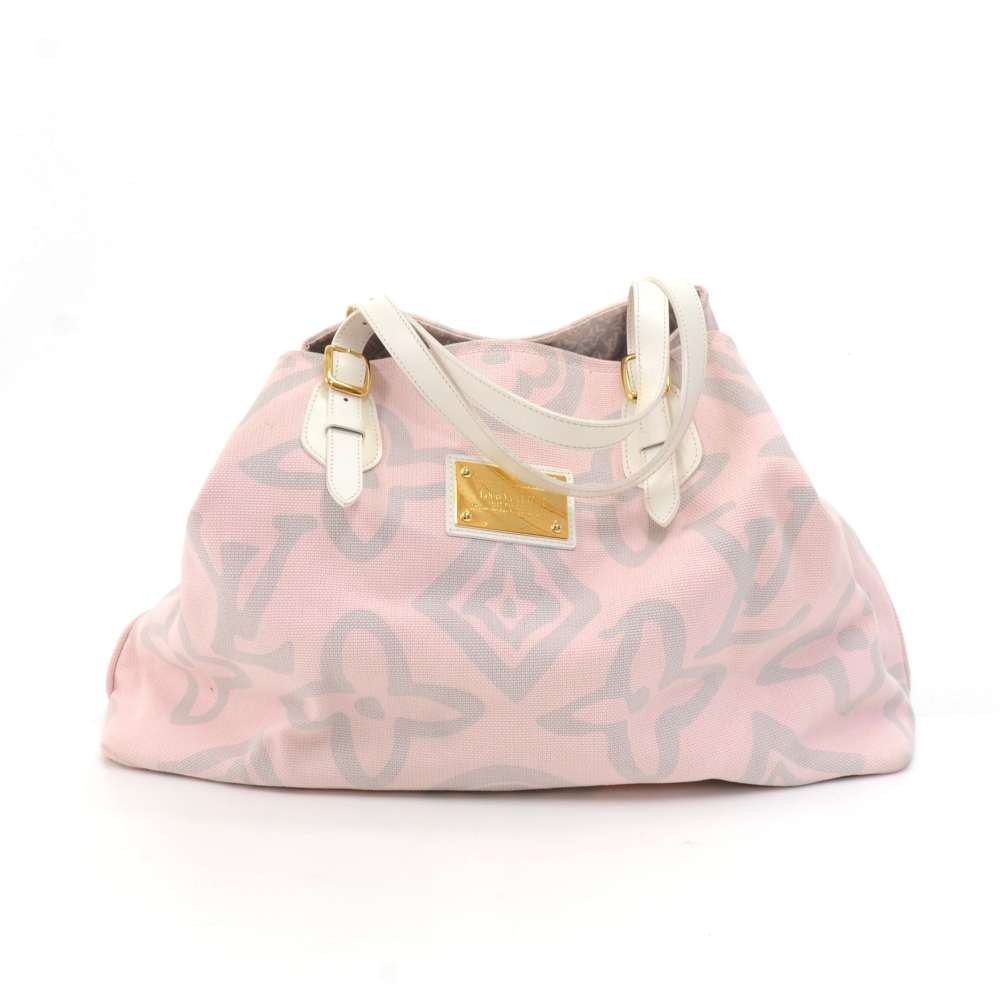Sold at Auction: Louis Vuitton Pink Tahitienne Cabas PM Handbag