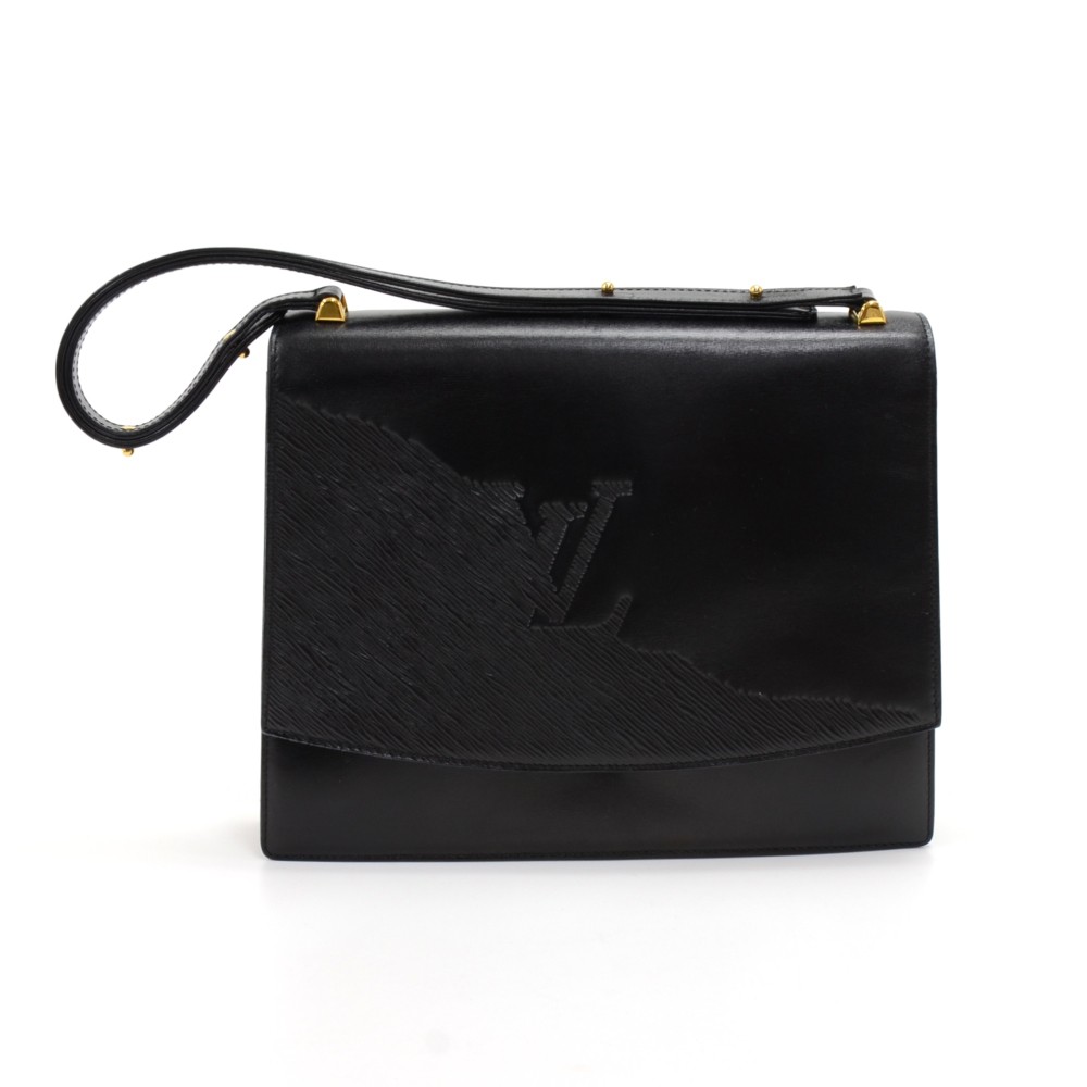 Louis Vuitton Black Leather Purses - 971 For Sale on 1stDibs