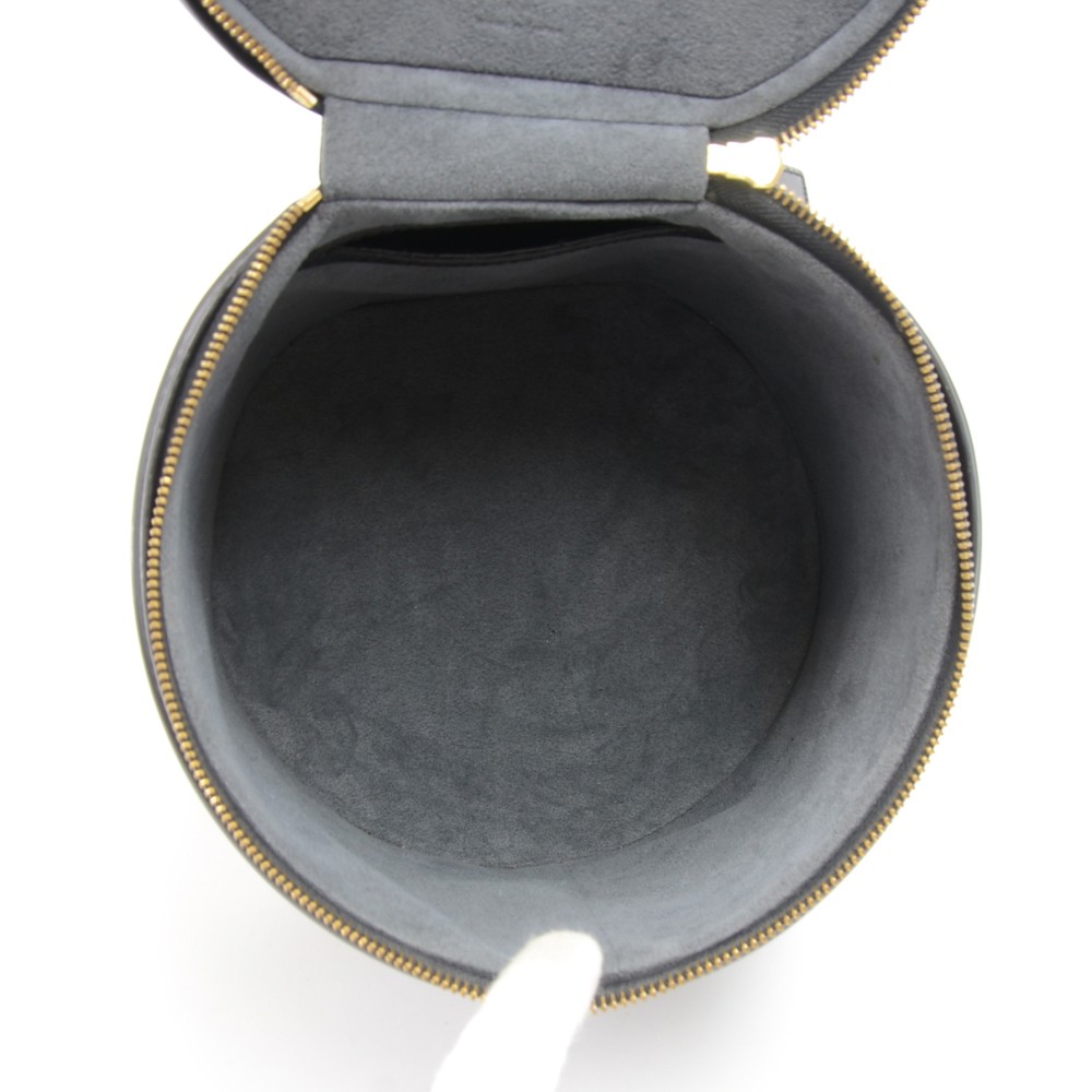 Louis Vuitton Epi Cannes Silver/Black M55316 Women's Leather Handbag