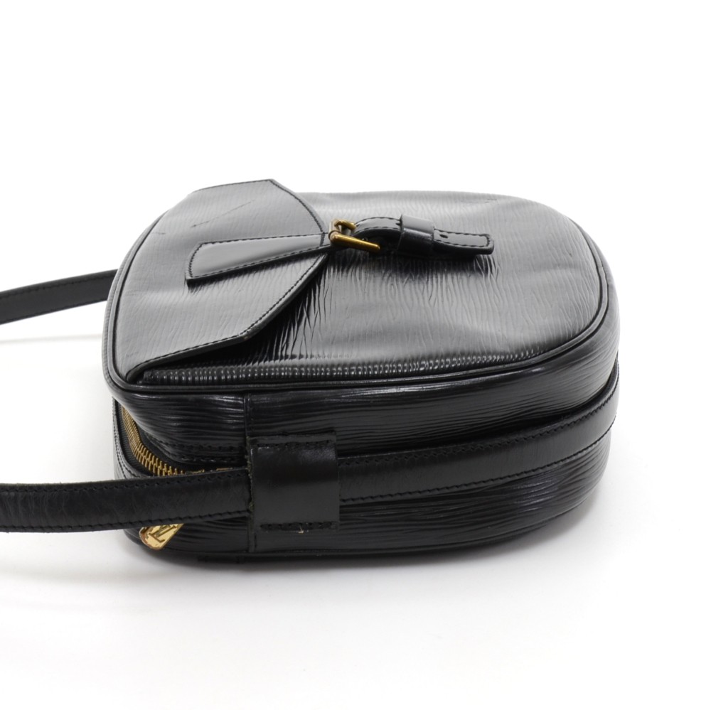 LOUIS VUITTON Epi Leather Black Jeune Fille MM Shoulder Bag TT2096