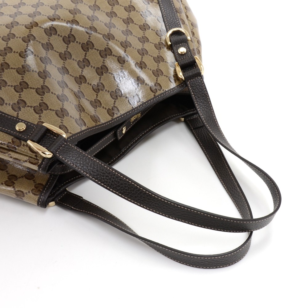 Gucci GG Tan Crystal Coated Canvas Messenger Bag - A World Of Goods For  You, LLC