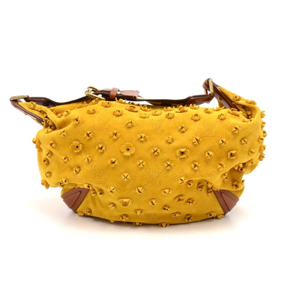 Louis Vuitton, Bags, Nwt Louis Vuitton Onatah Mustard Suede Fleurs  Limited Edition Bag