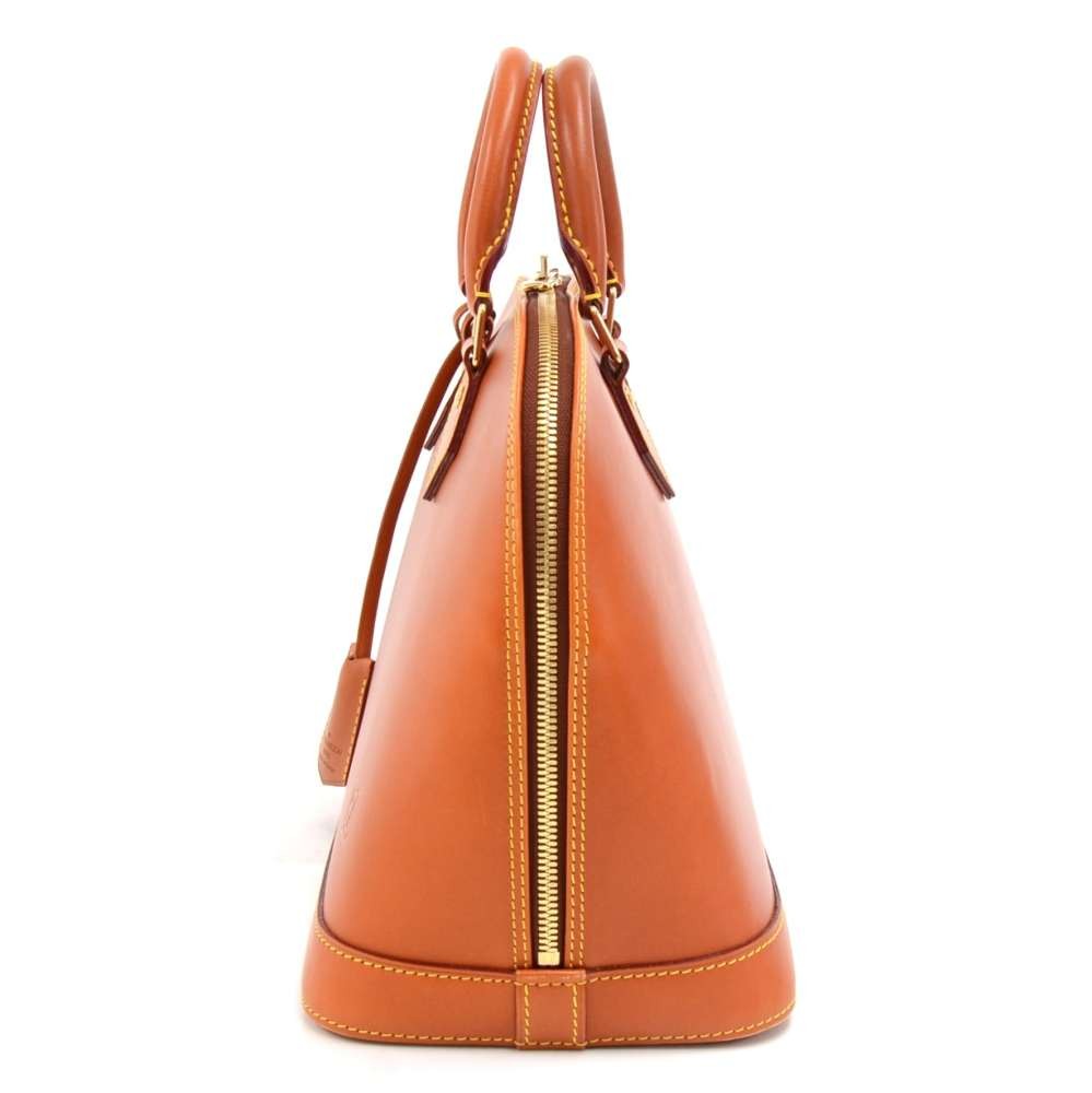 Alma leather handbag Louis Vuitton Brown in Leather - 38006331