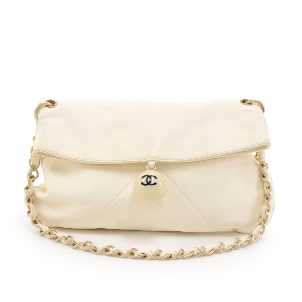 Chanel Beach Ball Shoulder Bag Calfskin Leather Small at 1stDibs