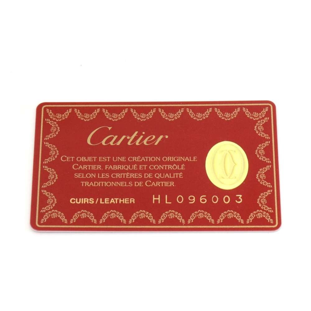 Cartier Cartier Burgundy Cowhide Leather Small Bucket Bag