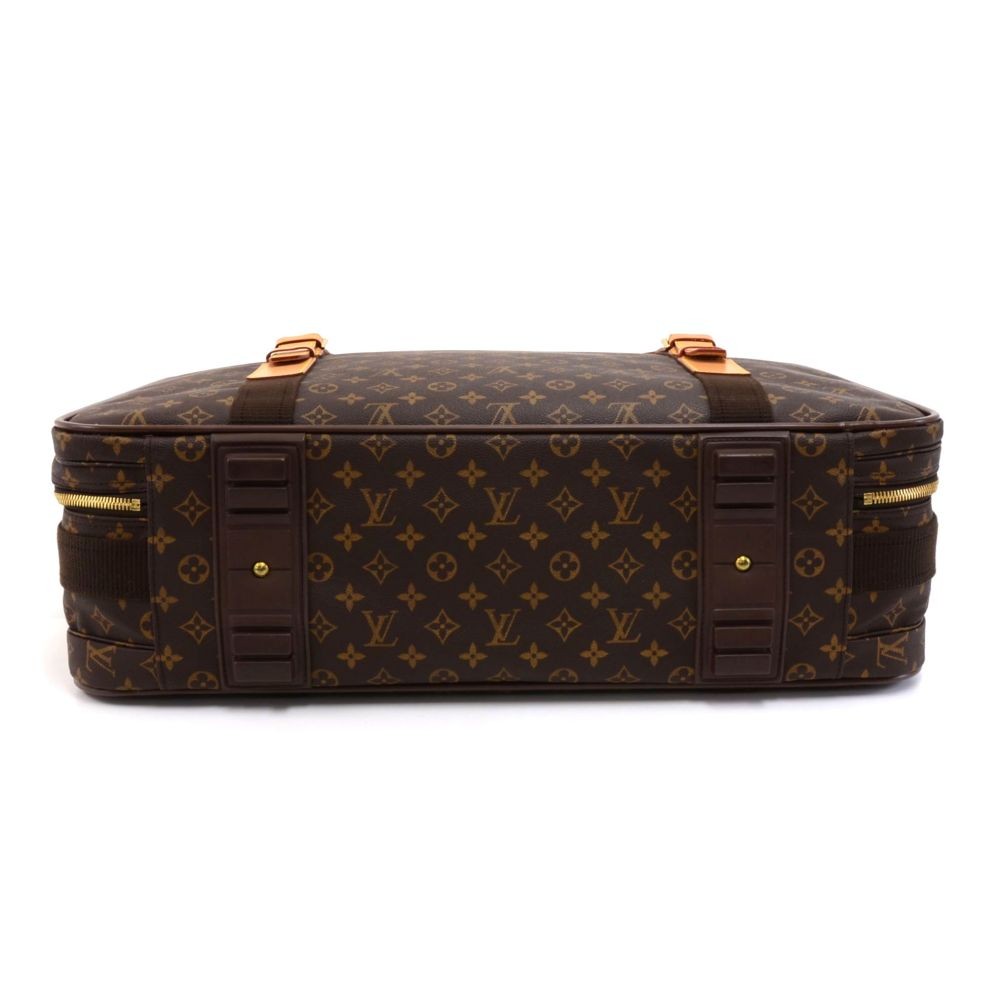 Louis-Vuitton Satellite Travel Bag Soft Suitcase Brown Monogram 60
