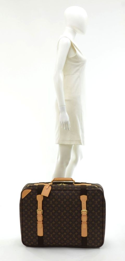 Small vintage travel suitcase Satellite by LOUIS VUITT…
