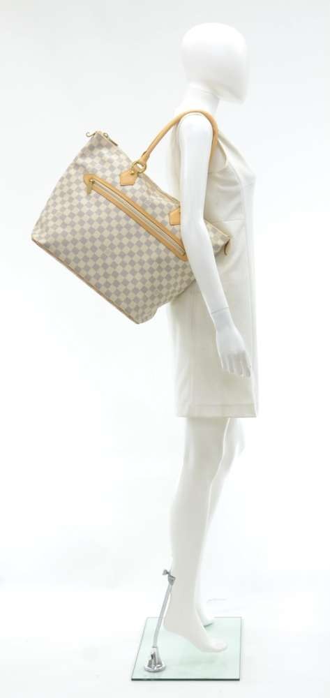 Louis Vuitton Vintage - Damier Azure Saleya GM Bag - White Ivory
