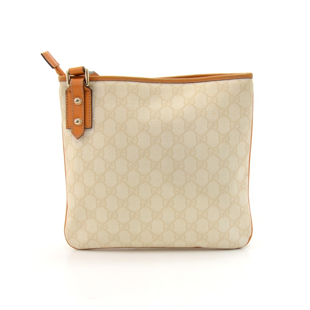 Gucci white messenger bag sales