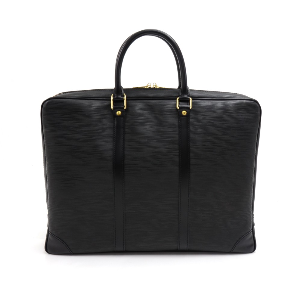 Louis Vuitton // Black Epi Leather Briefcase – VSP Consignment