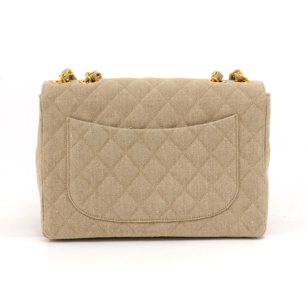 Chanel Grained Flat Quilted Flap Bag