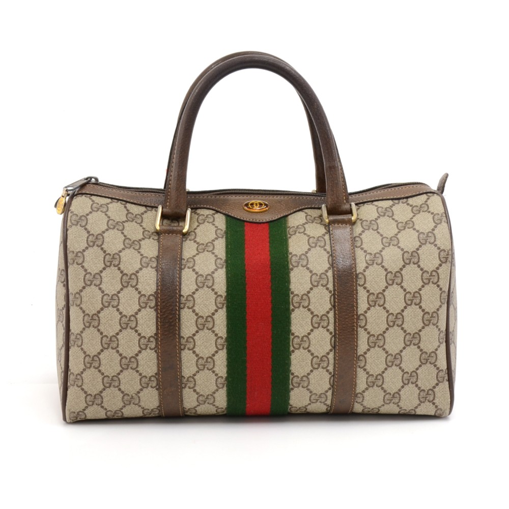 70s Gucci Classic Boston Bag - Lucky Vintage