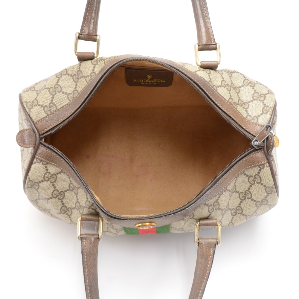 Vintage Gucci Bag, 10 1/2h X 14w (fair Condition, Interior As Is) Auction
