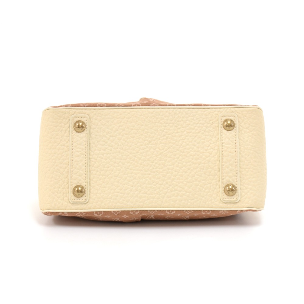 Louis Vuitton Mini Lin Trapeze PM Camel Handbag
