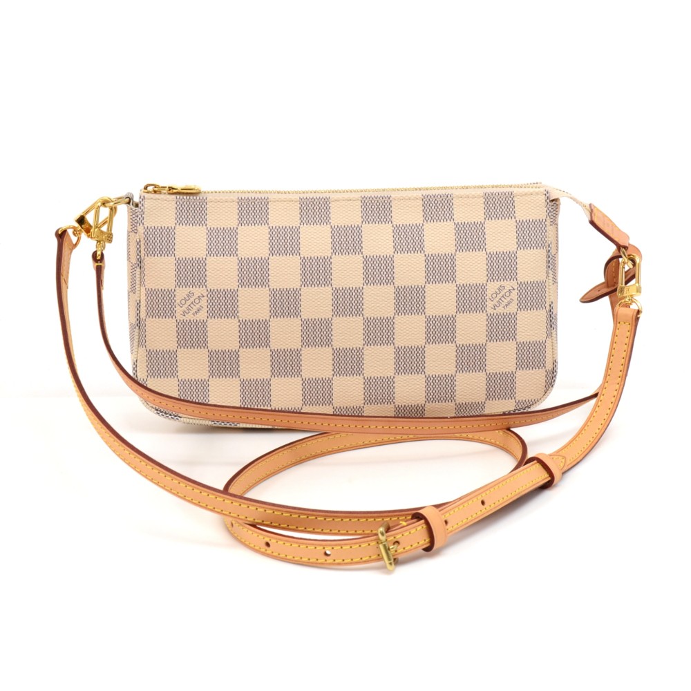 Louis Vuitton Louis Vuitton Pochette Accessories Damier Azur Canvas