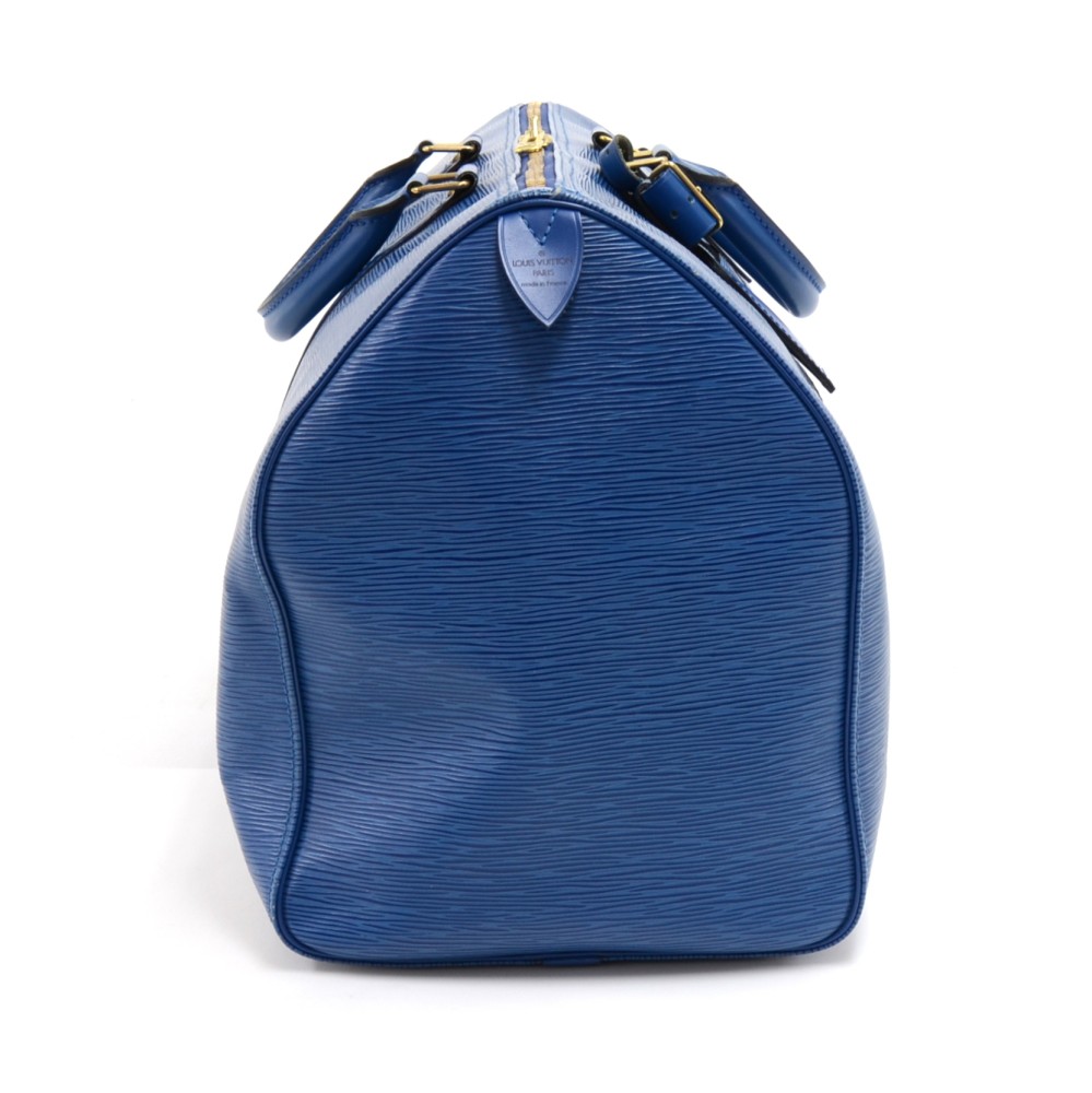 Louis Vuitton Keepall 50 Travel bag in cobalt blue épi leather For Sale at  1stDibs