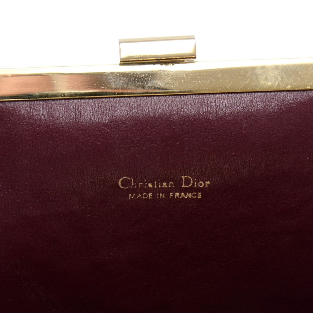 Christian Dior Vintage Brown Monogram Clutch Bag – Amarcord